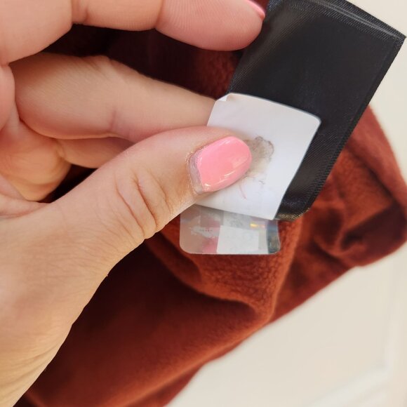 The North Face TNF Quarter Zip Fleece Jacket Sweatshirt Burnt Orange Men's M - Picture 9 of 9